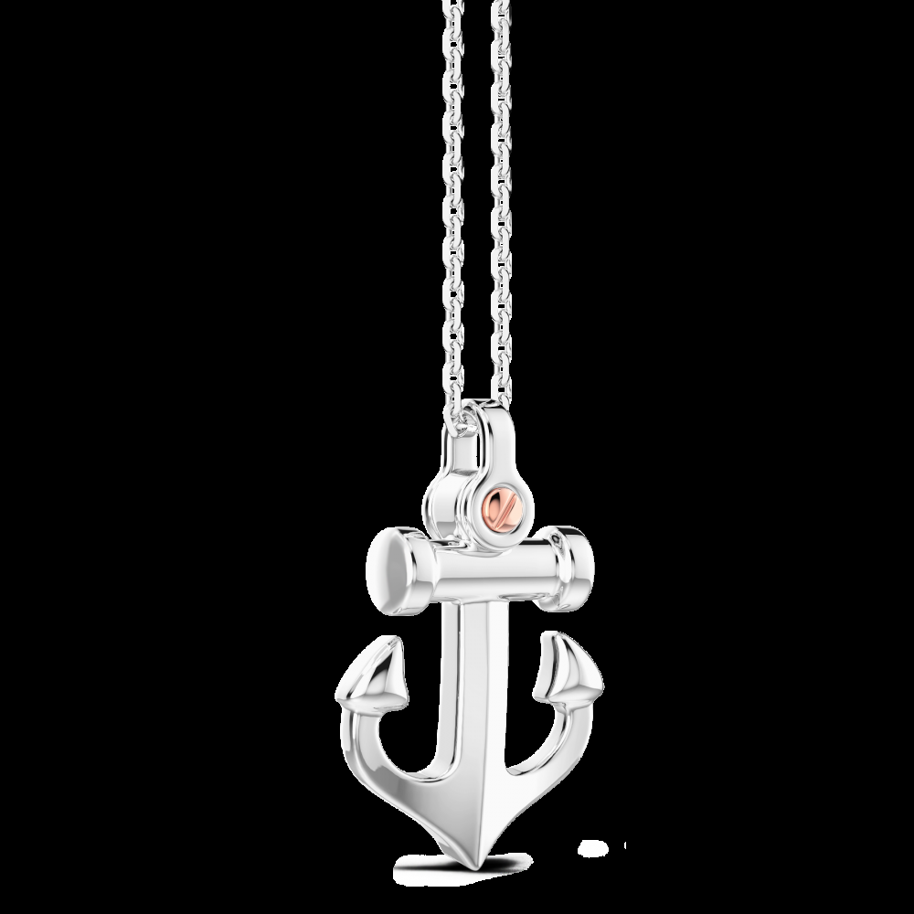 Zancan Collana Zancan in argento con pendente ad ancora Prezzo basso