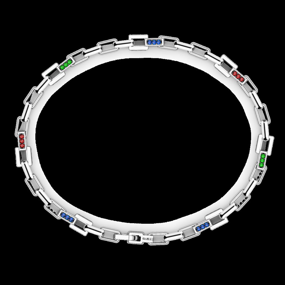 Zancan Bracciale Zancan in argento con pietre naturali Spedizione Gratuita