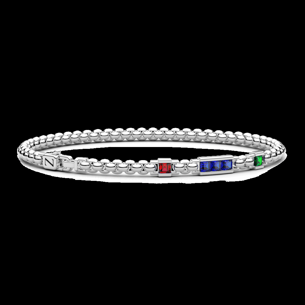 Zancan Bracciale Zancan in argento con pietre naturali Qualità Garantita