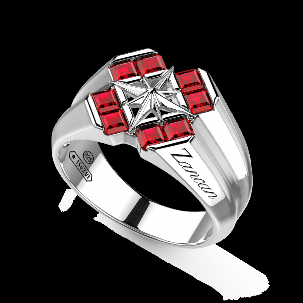 Zancan Anello chevalier Zancan in argento e pietre naturali Negozi Online