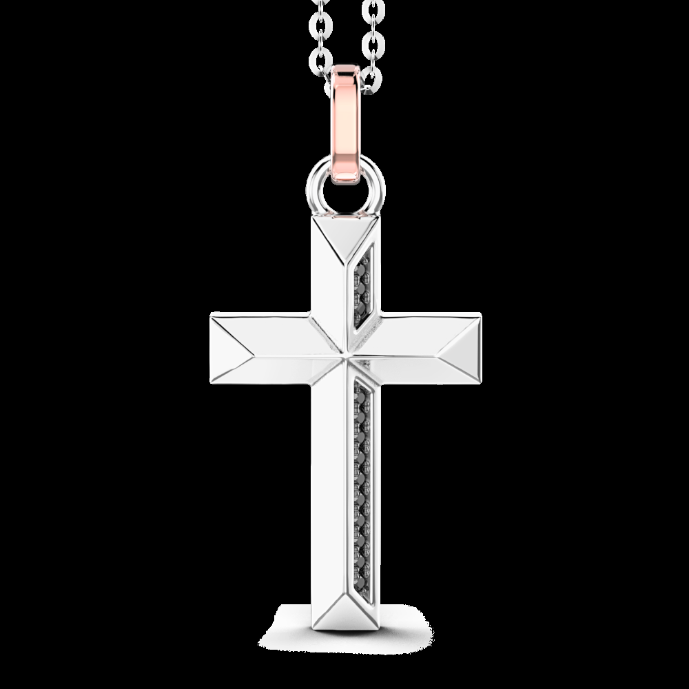 Zancan Collana Zancan in oro con pendente a croce e diamanti Black Friday