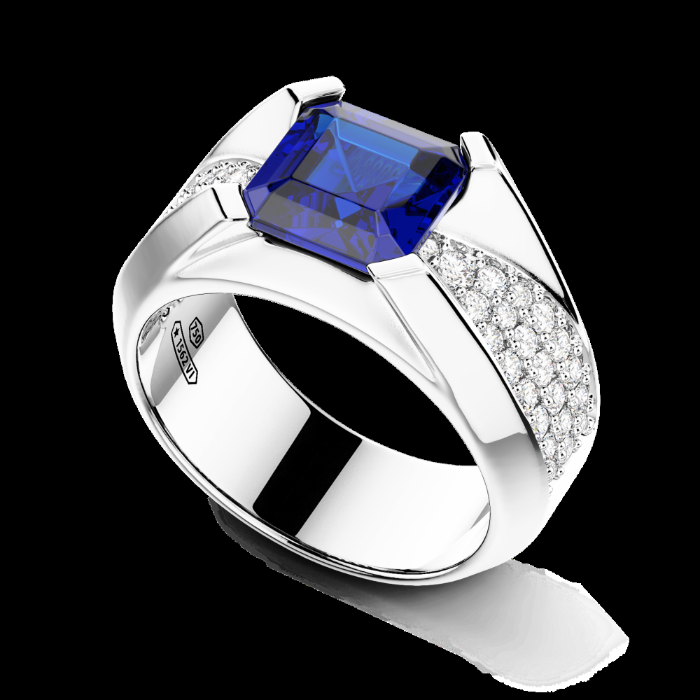 Zancan Anello Zancan in oro 18kt con zaffiro blu Liquidazione