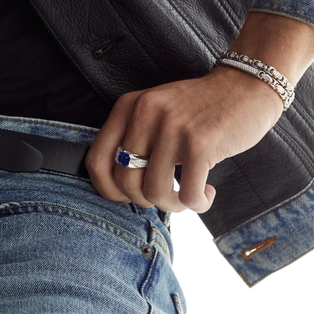 Zancan Anello Zancan in oro 18kt con zaffiro blu Liquidazione