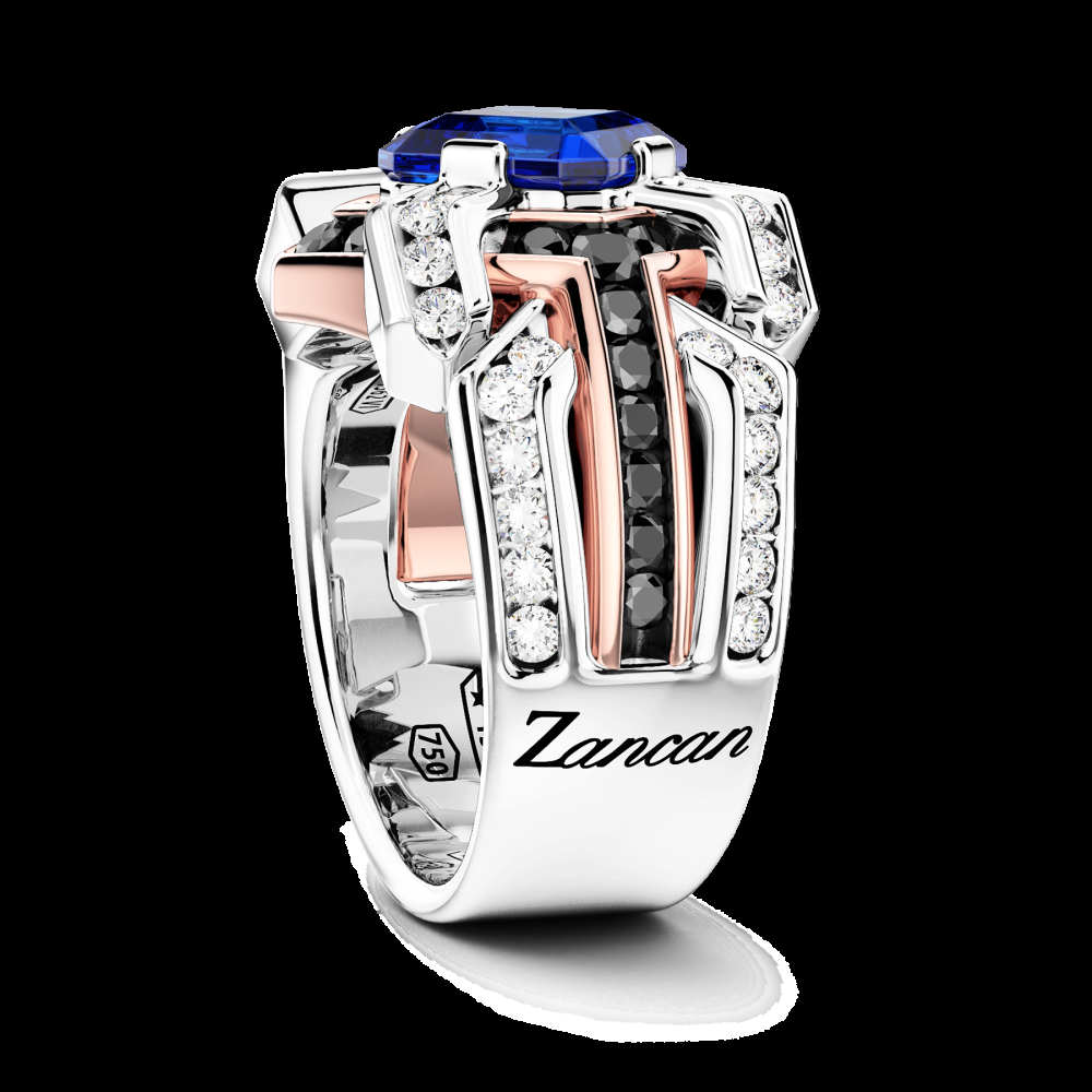 Zancan Anello Zancan in oro 18kt con zaffiro blu Enormi risparmi