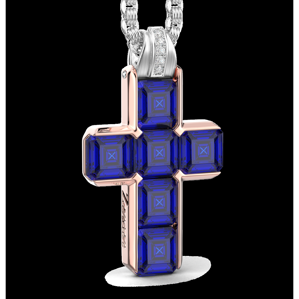 Zancan Collana Zancan in oro 18k con zaffiri blu Offerta settimanale