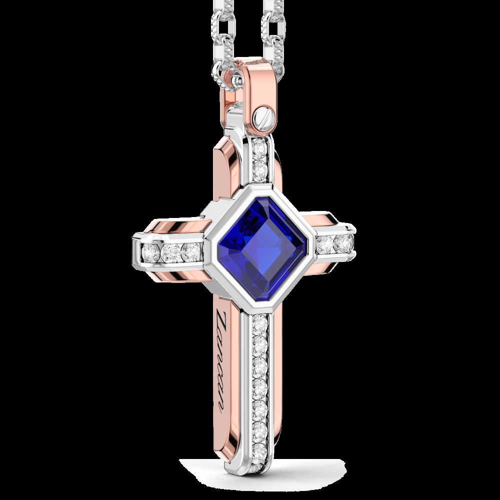 Zancan Collana Zancan in oro 18k con zaffiro blu Rilascio limitato