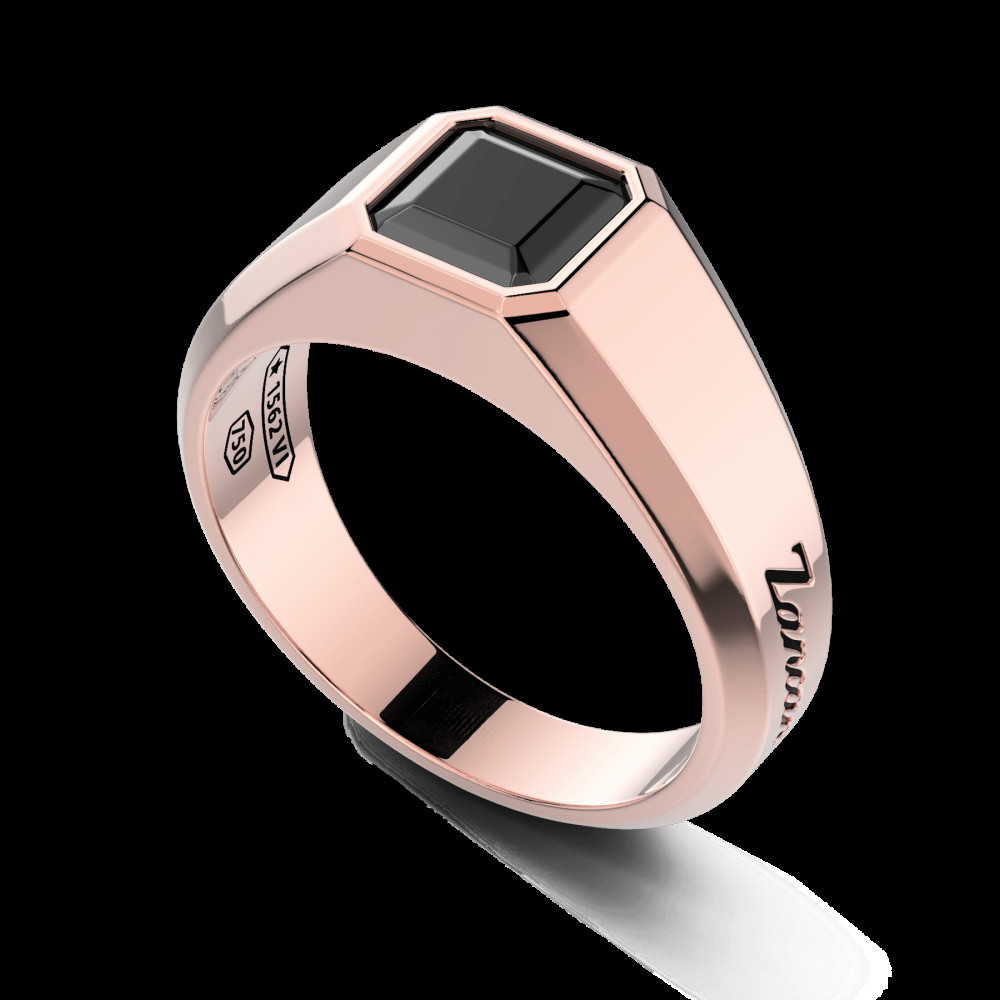 Zancan Anello Zancan in oro 18kt con diamante nero Latest stili