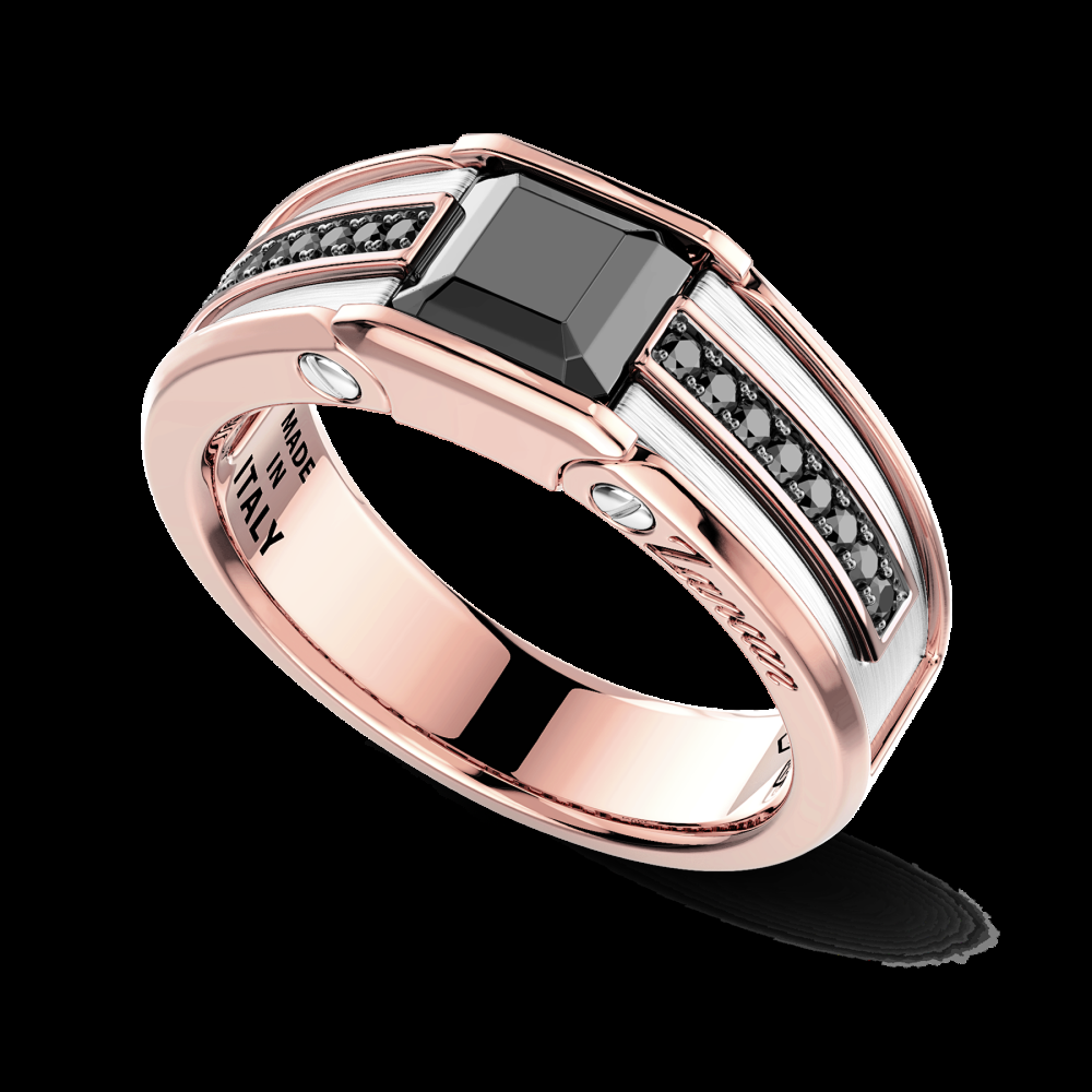 Zancan Anello Zancan in oro 18kt con diamante nero Ultimo giorno