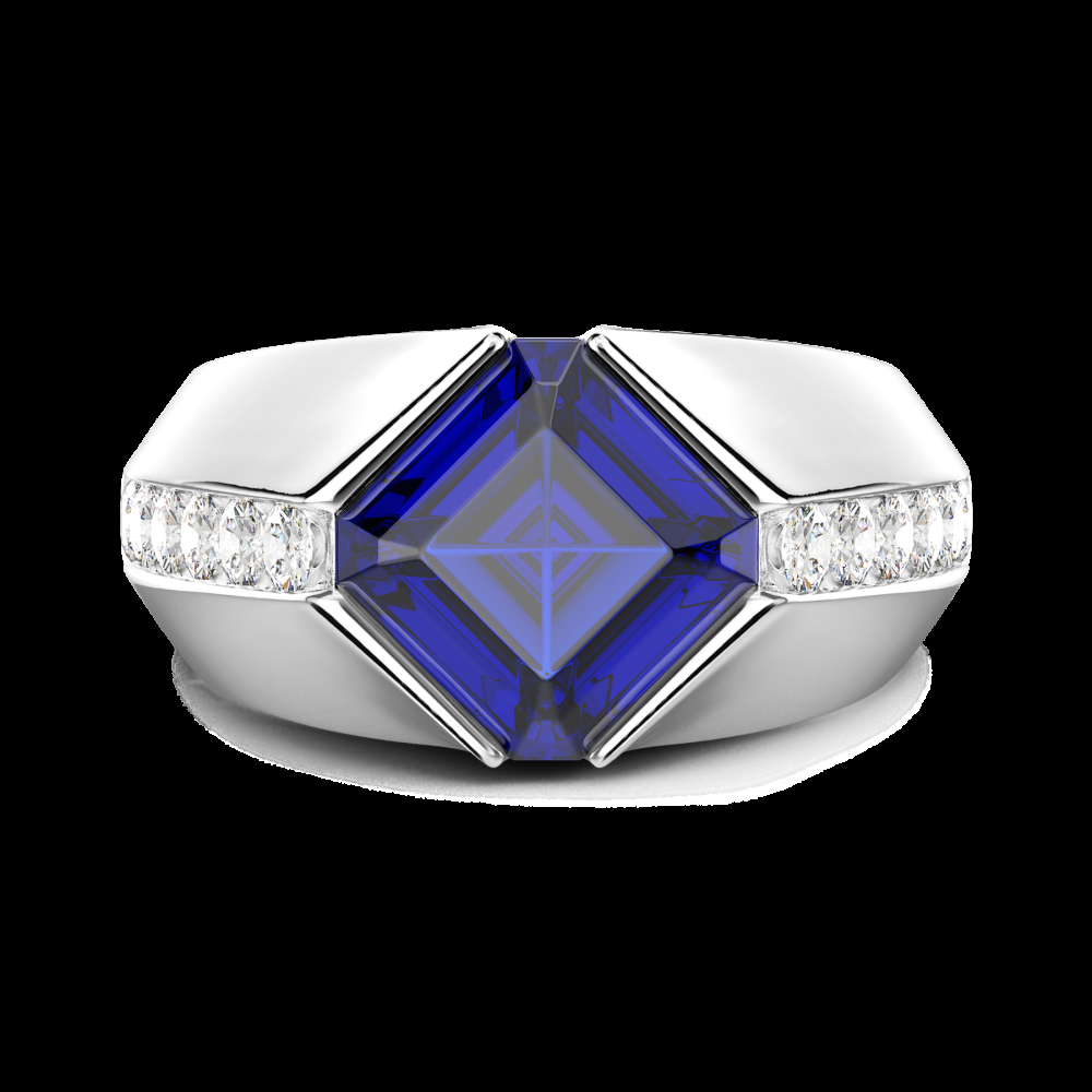 Zancan Anello Zancan in oro 18kt con zaffiro blu Promozione temporanea