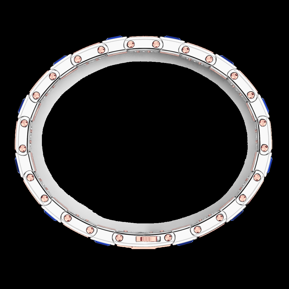 Zancan Bracciale Zancan in oro 18kt con zaffiri blu Only for today