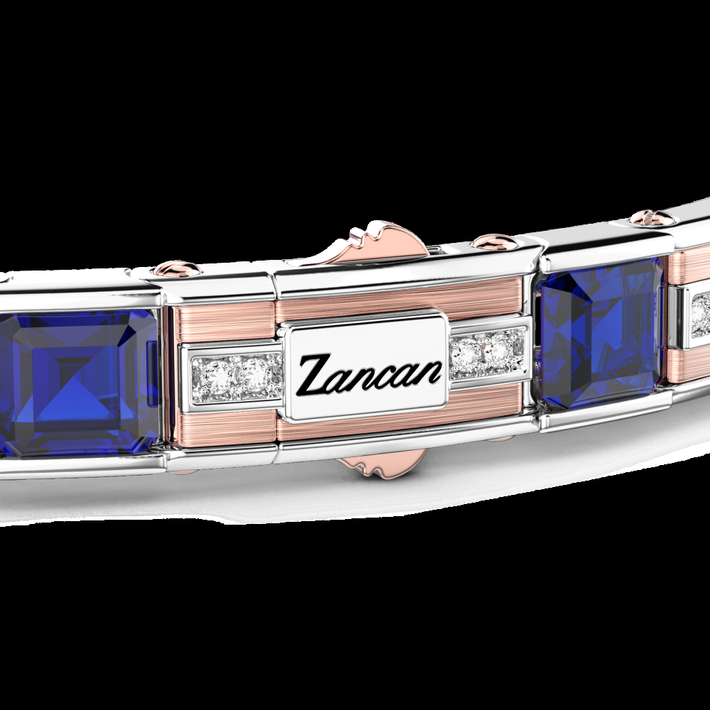 Zancan Bracciale Zancan in oro 18kt con zaffiri blu Only for today
