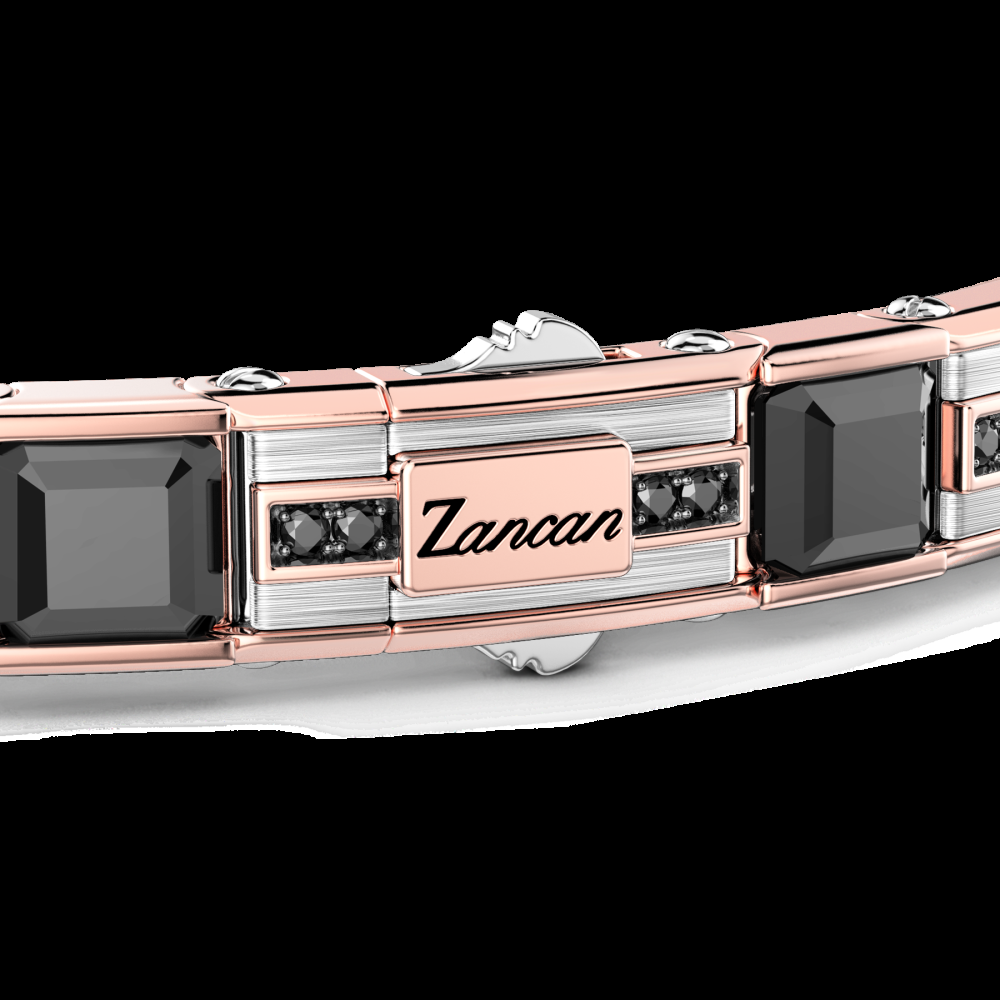 Zancan Bracciale Zancan in oro 18kt con diamanti neri Offerta speciale della fabbrica