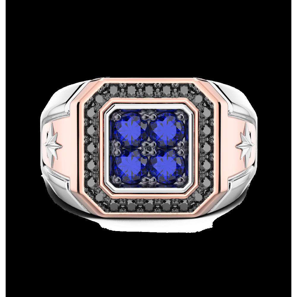 Zancan Anello Zancan in oro 18kt con zaffiri Discount Store per i nuovi prodotti