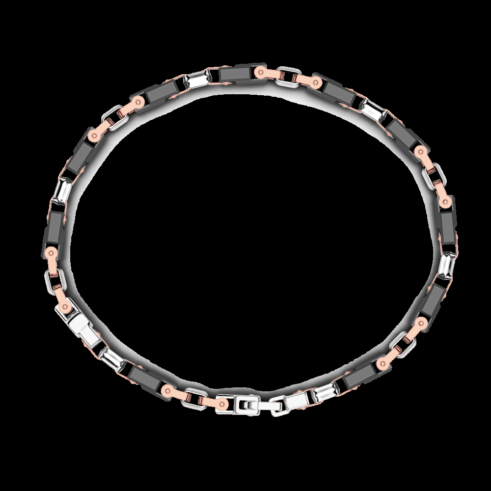 Zancan Bracciale Zancan in oro 18kt e ceramica nera Trasporto libero internazionale