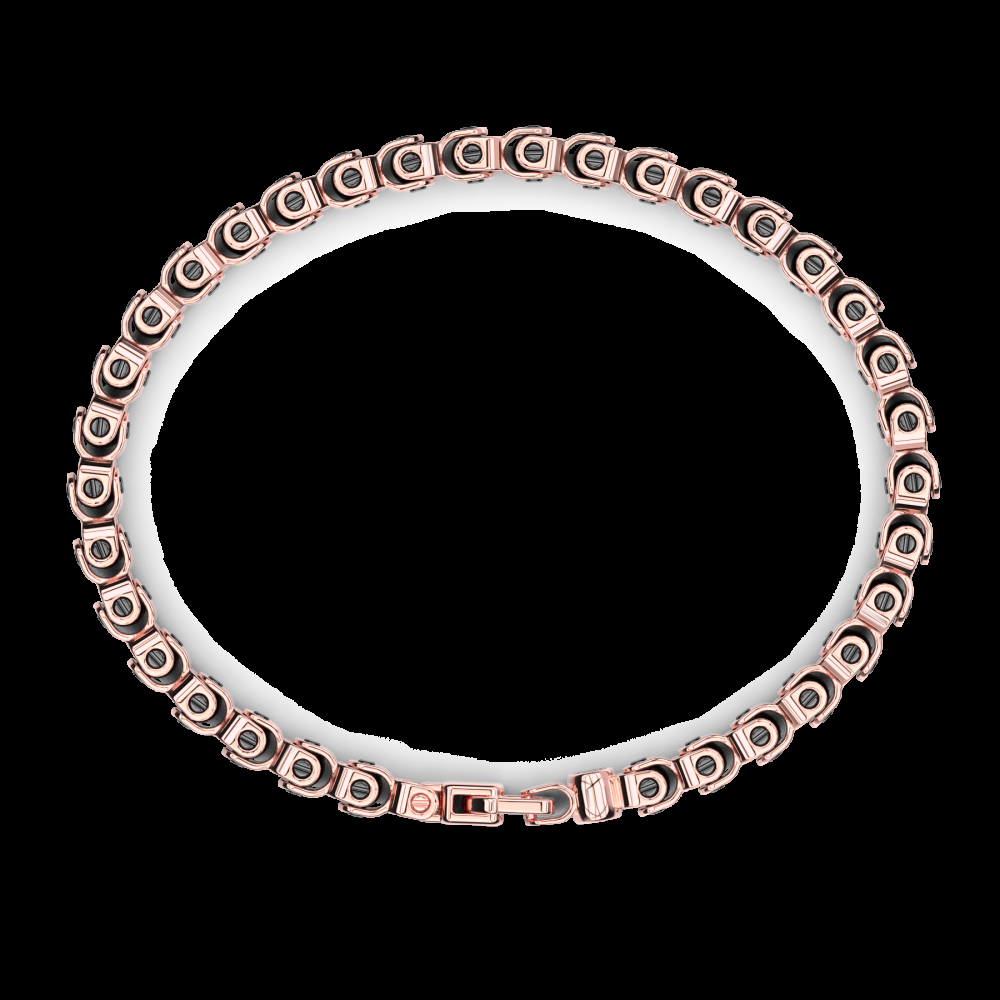 Zancan Bracciale Zancan in oro 18kt e ceramica nera Esporta salva