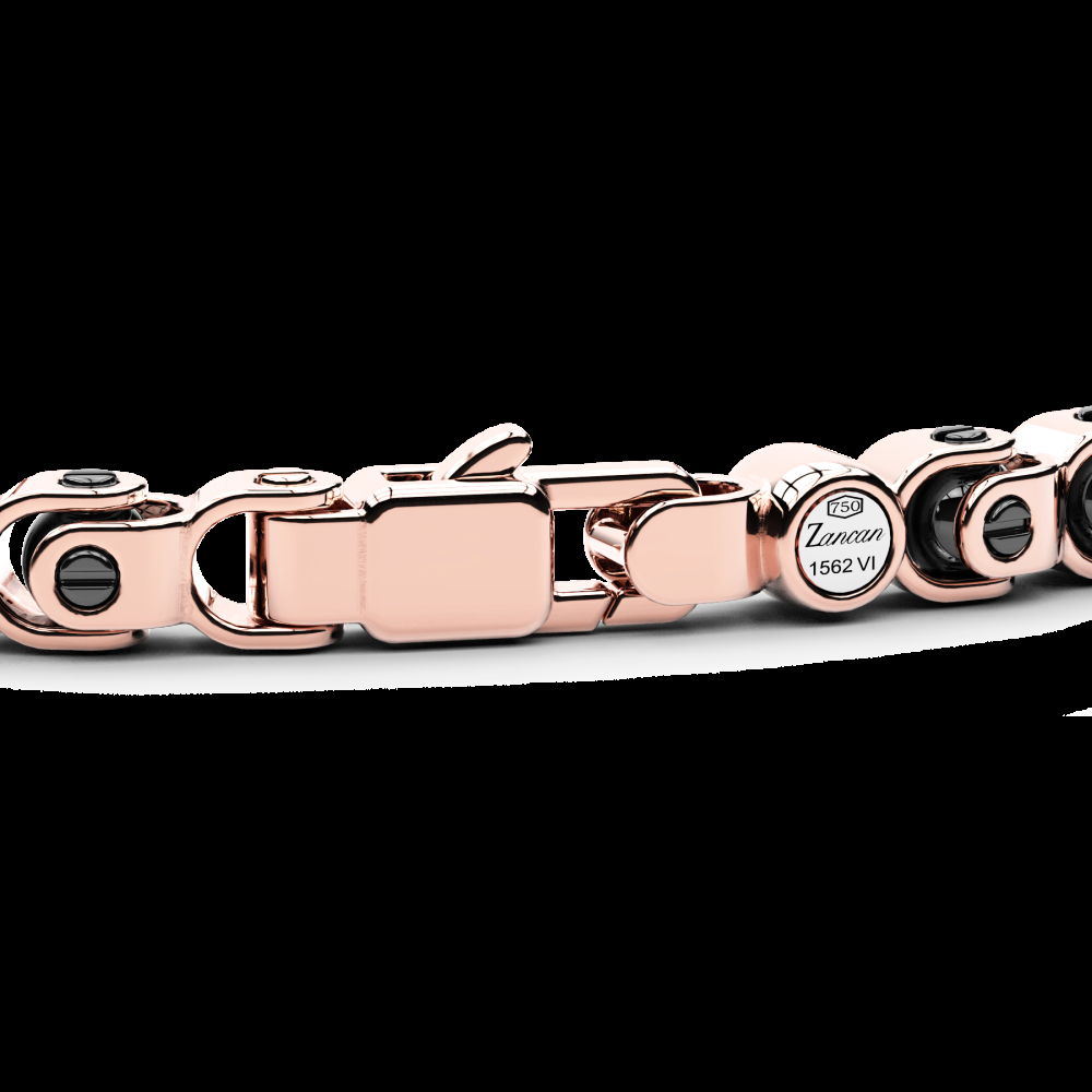 Zancan Bracciale Zancan in oro 18kt e ceramica nera Esporta salva