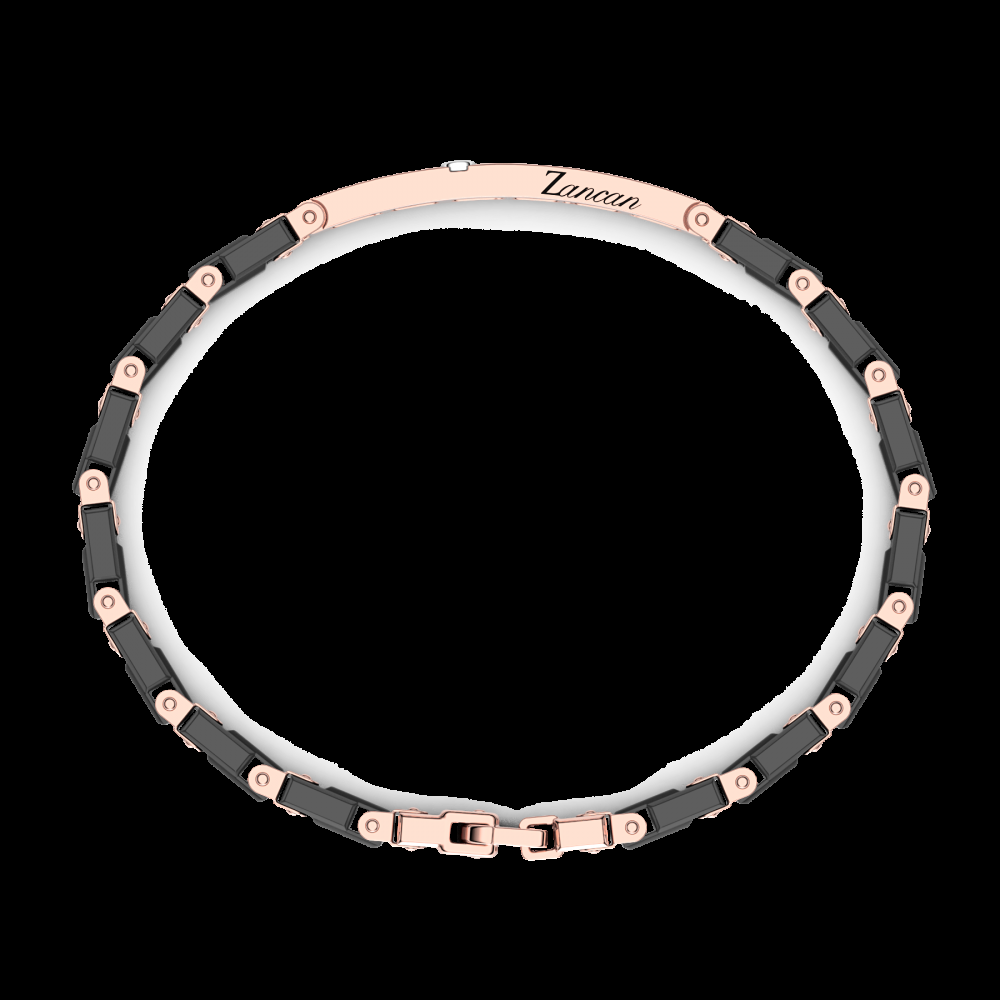 Zancan Bracciale Zancan in oro 18kt e ceramica nera In vendita