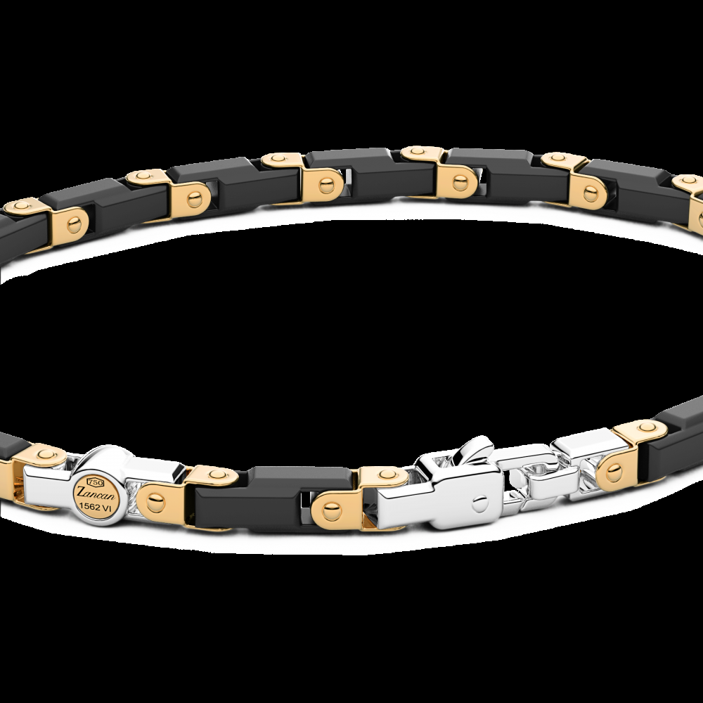 Zancan Bracciale Zancan in oro 18kt e ceramica nera 50% di sconto per tempo limitato
