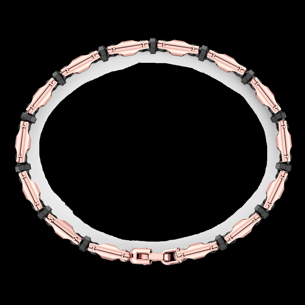 Zancan Bracciale Zancan in oro 18kt e ceramica nera Italy