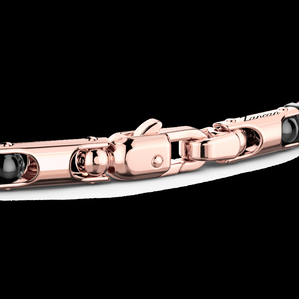 Zancan Bracciale Zancan in oro 18kt e ceramica nera Italy