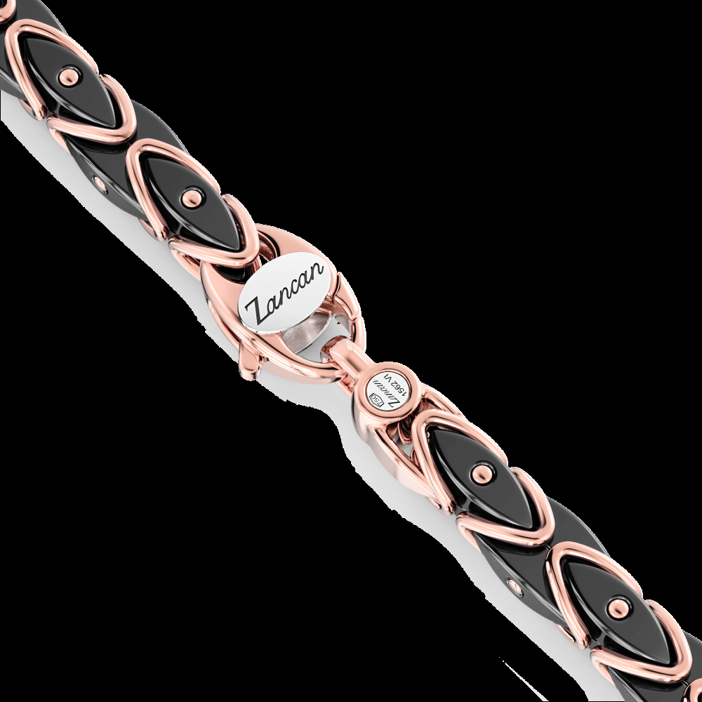 Zancan Collana Zancan in oro 18kt e ceramica nera Italia