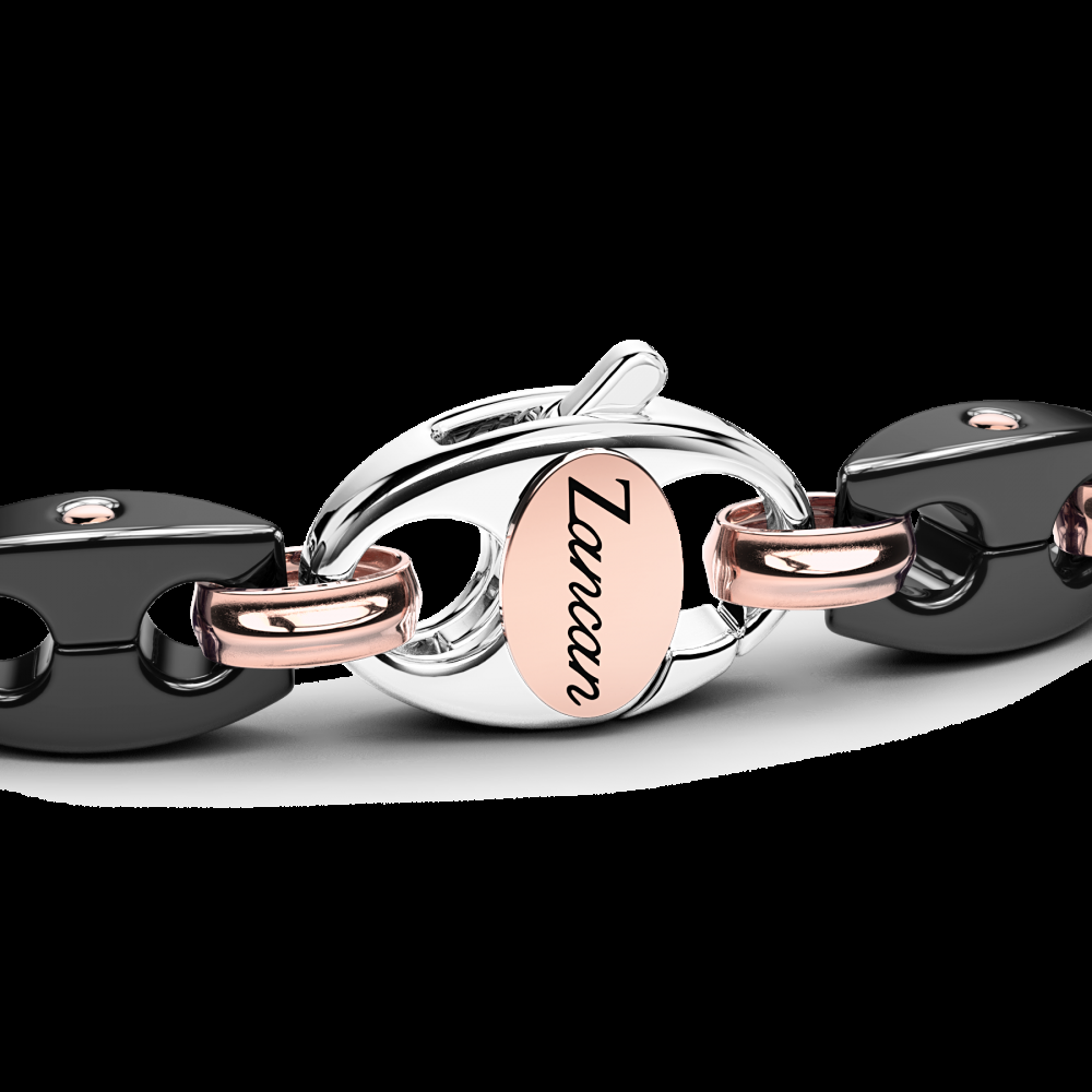 Zancan Bracciale Zancan in oro 18kt e ceramica nera Nuovo