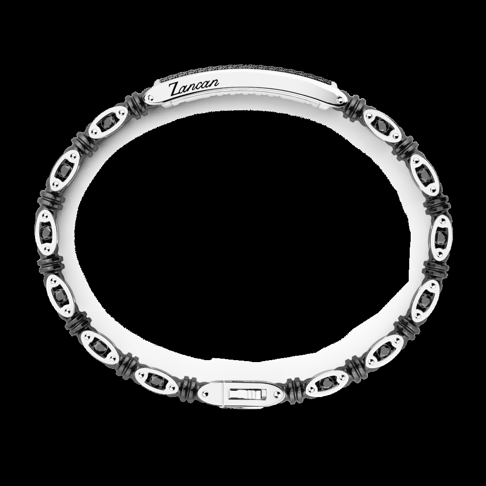 Zancan Bracciale Zancan in oro 18kt ceramica e diamanti Promozione