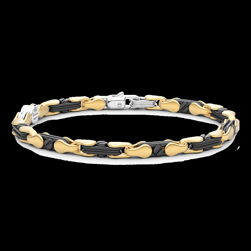 Zancan Bracciale Zancan in oro 18kt e ceramica nera Spedizione Gratuita