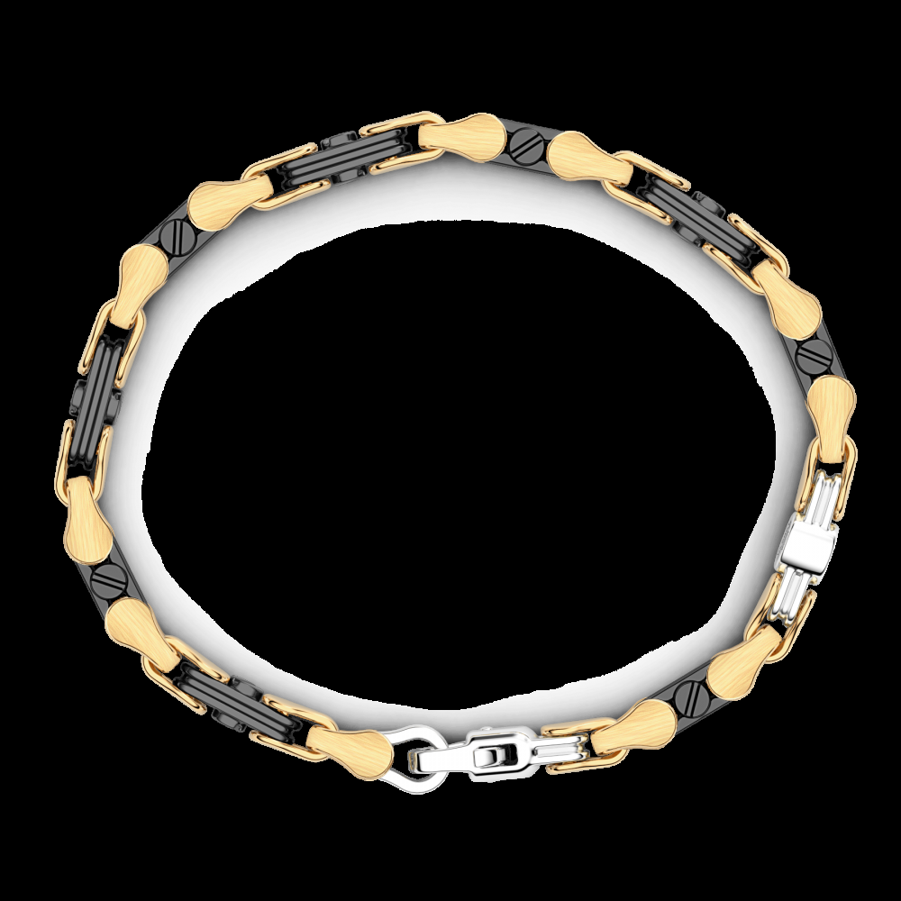 Zancan Bracciale Zancan in oro 18kt e ceramica nera Spedizione Gratuita