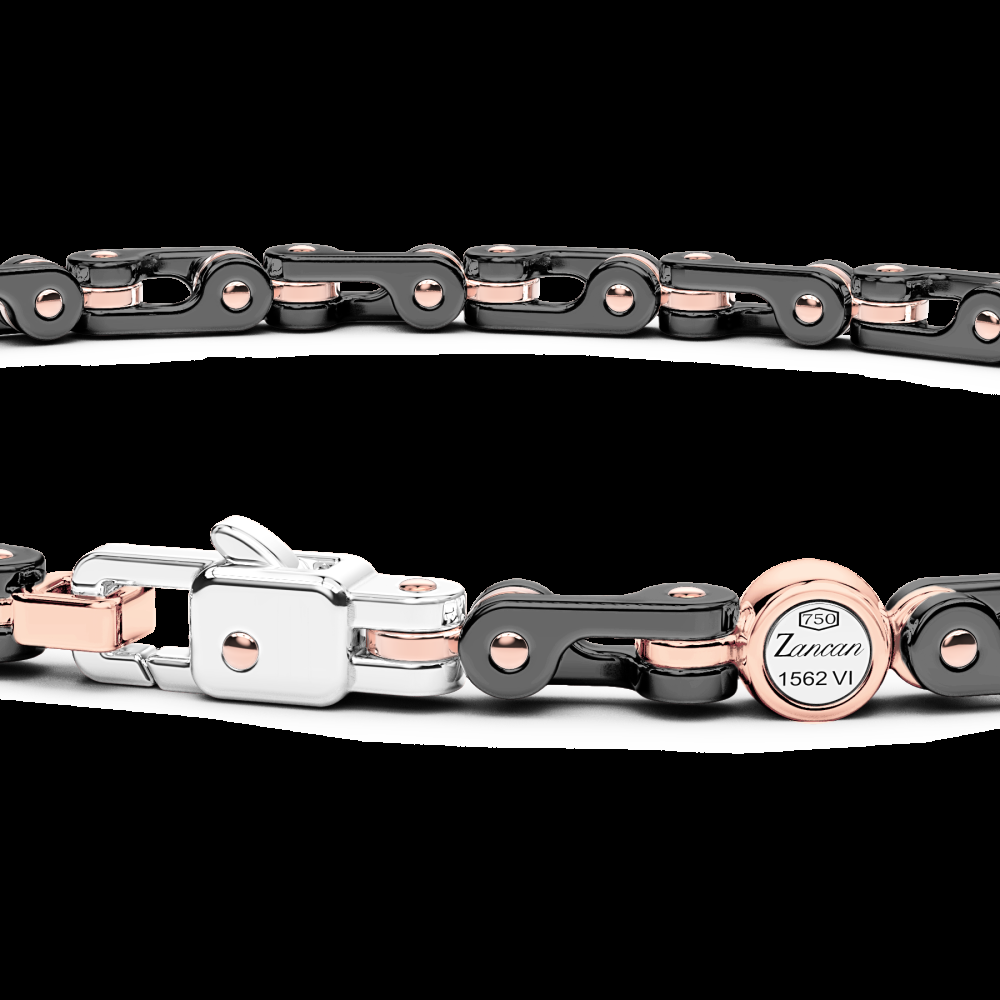 Zancan Bracciale Zancan in oro 18kt e ceramica nera Acquista Ora