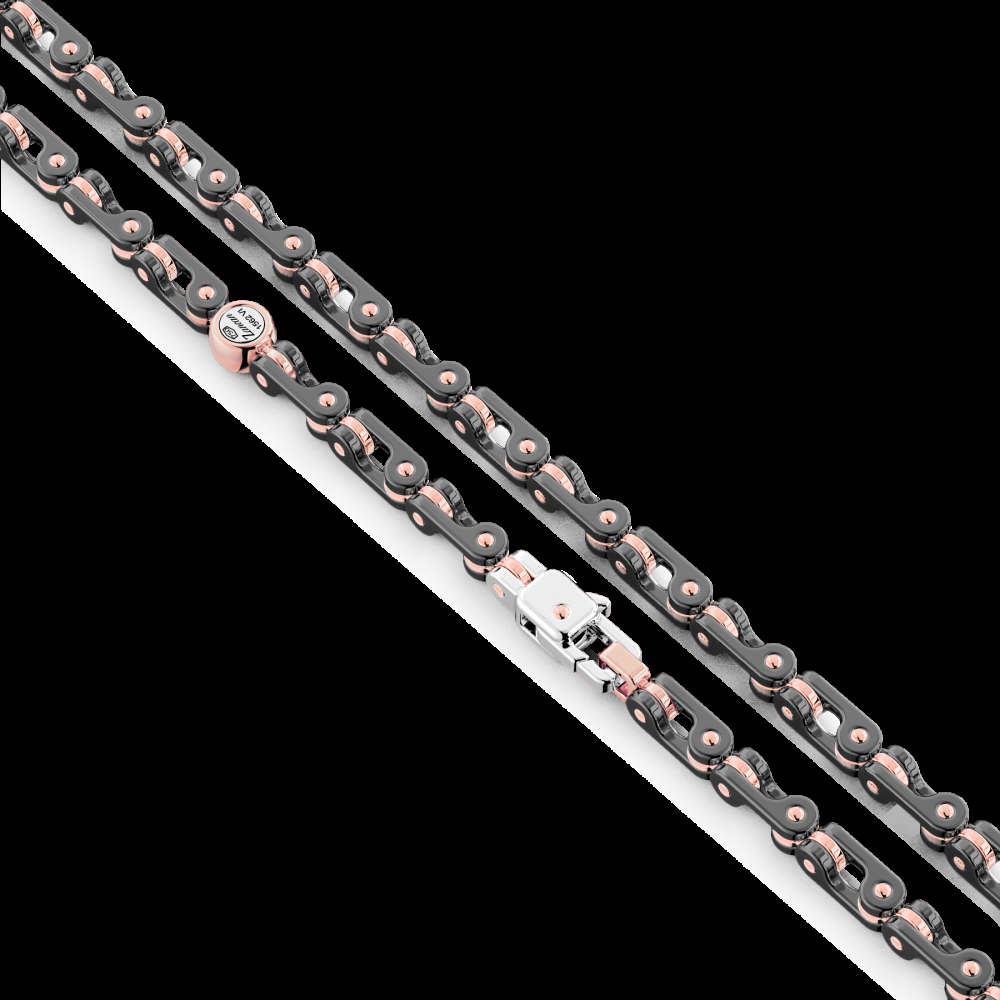 Zancan Collana Zancan in oro 18kt e ceramica nera Consegna Veloce
