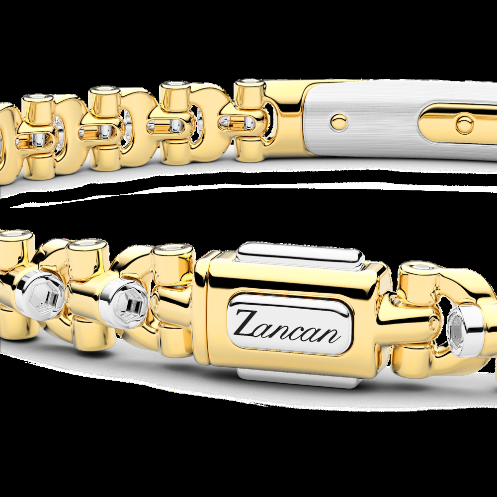 Zancan Bracciale Zancan in oro 18kt con targa centrale Offerte