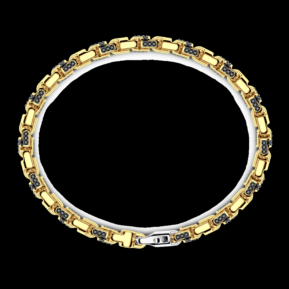 Zancan Bracciale Zancan in oro giallo 18kt e diamanti neri I Più Venduti
