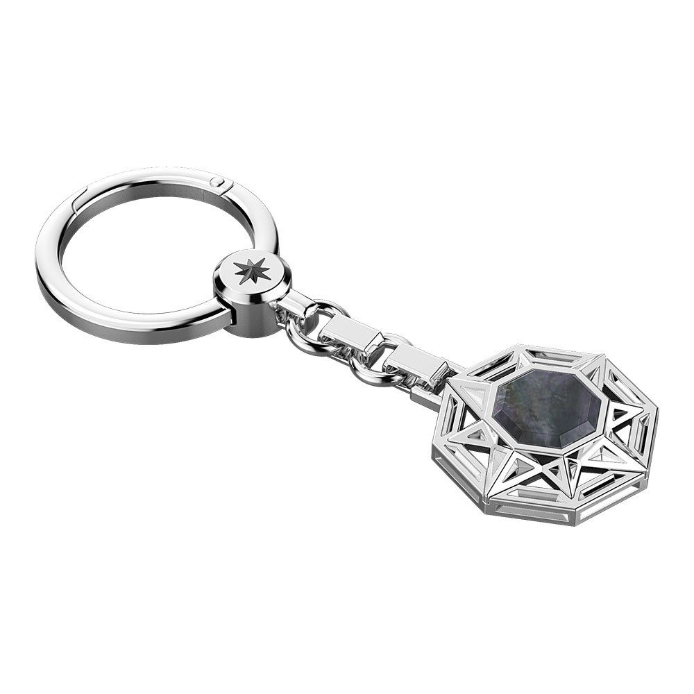 Zancan Portachiavi Zancan in argento con madreperla
