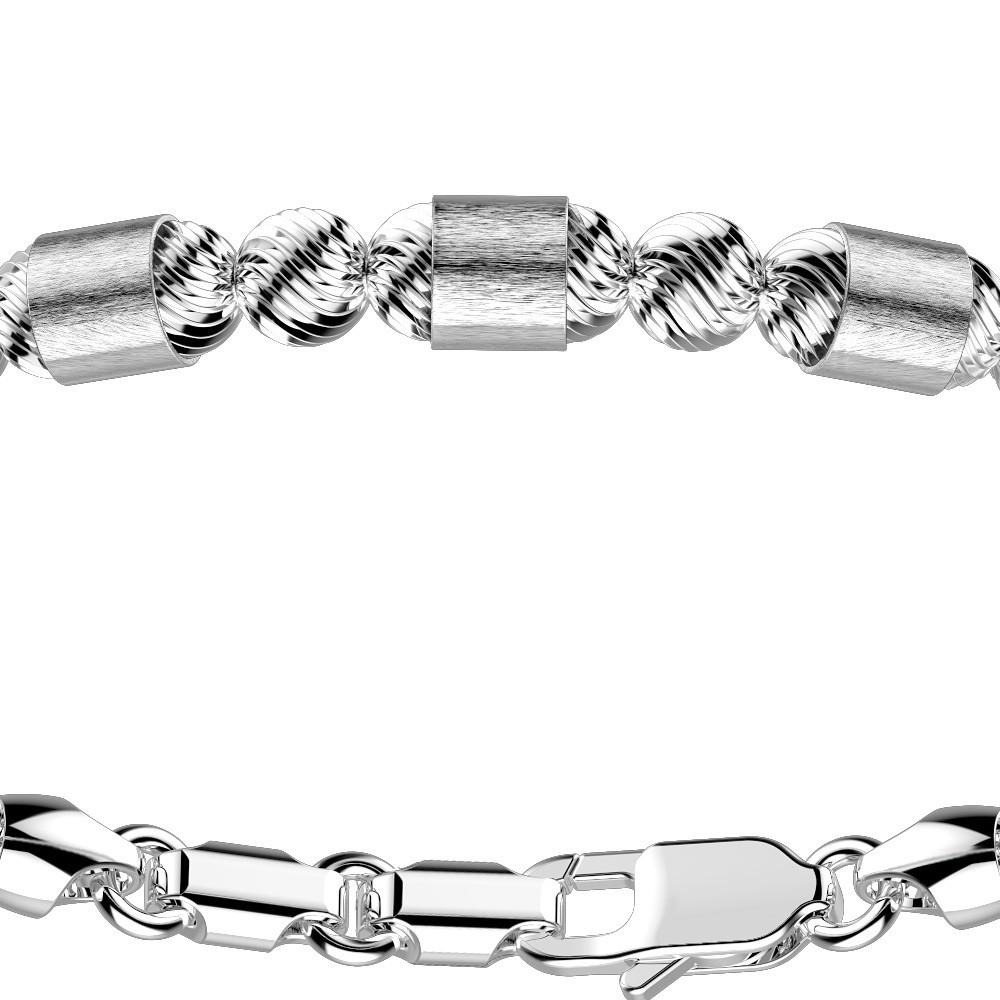 Zancan Bracciale Zancan in argento a sfere con inserti satinati Ultimi tre giorni