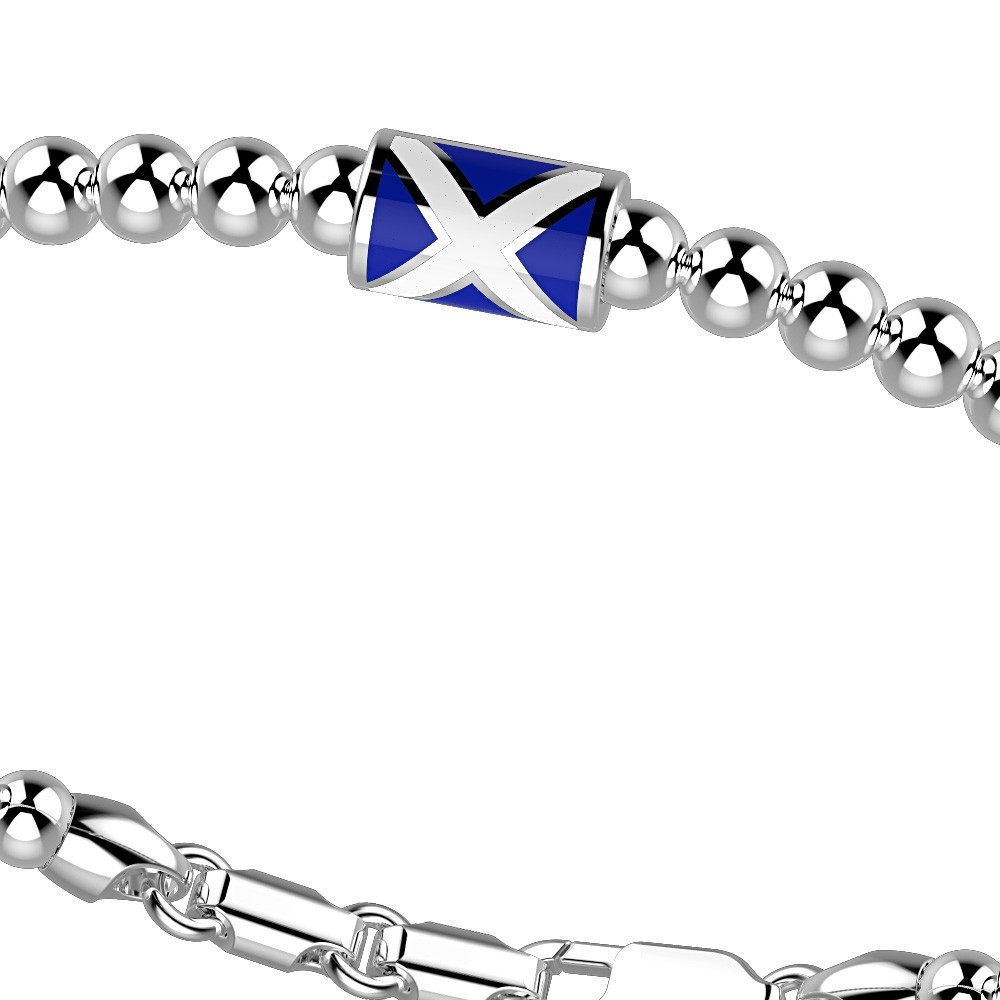 Zancan Bracciale Zancan in argento a sfere con bandiera nautica 2025