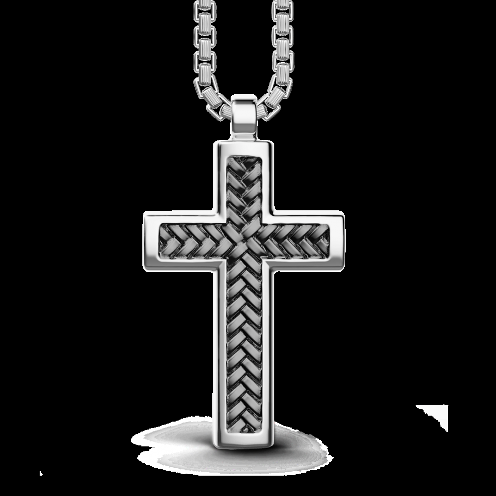 Zancan Collana Zancan in argento con pendente a croce