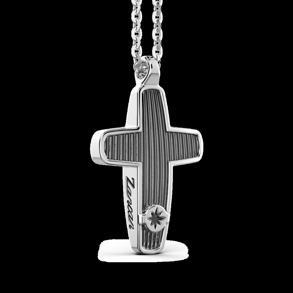 Zancan Collana Zancan in argento con pendente a croce Economico