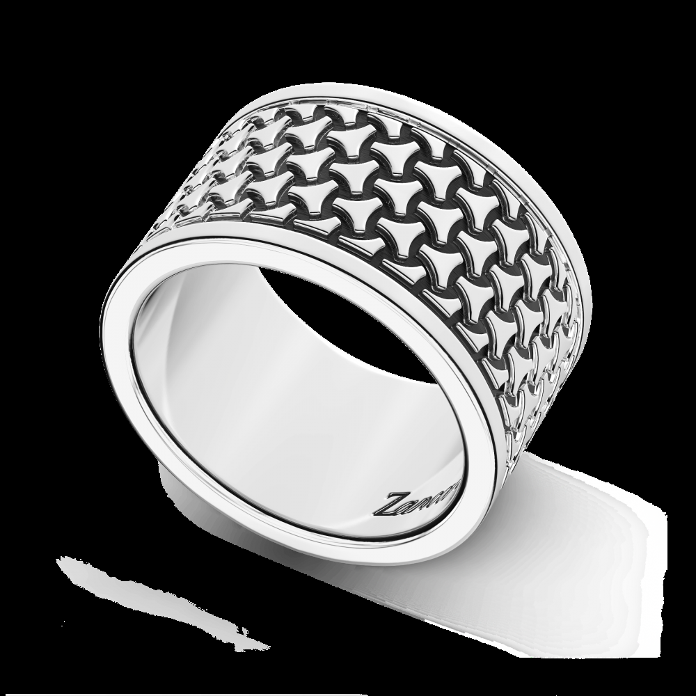 Zancan Anello a fascia larga Zancan in argento Negozio