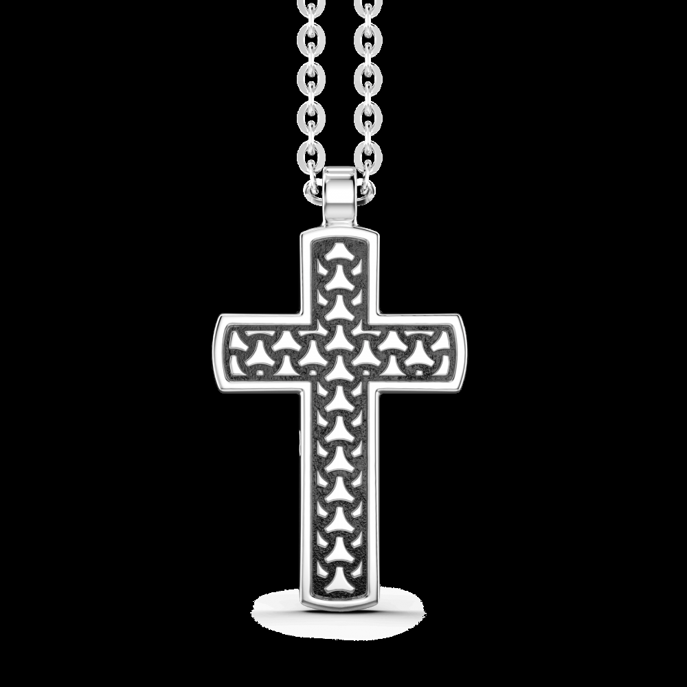 Zancan Collana Zancan in argento con pendente a croce In Saldo
