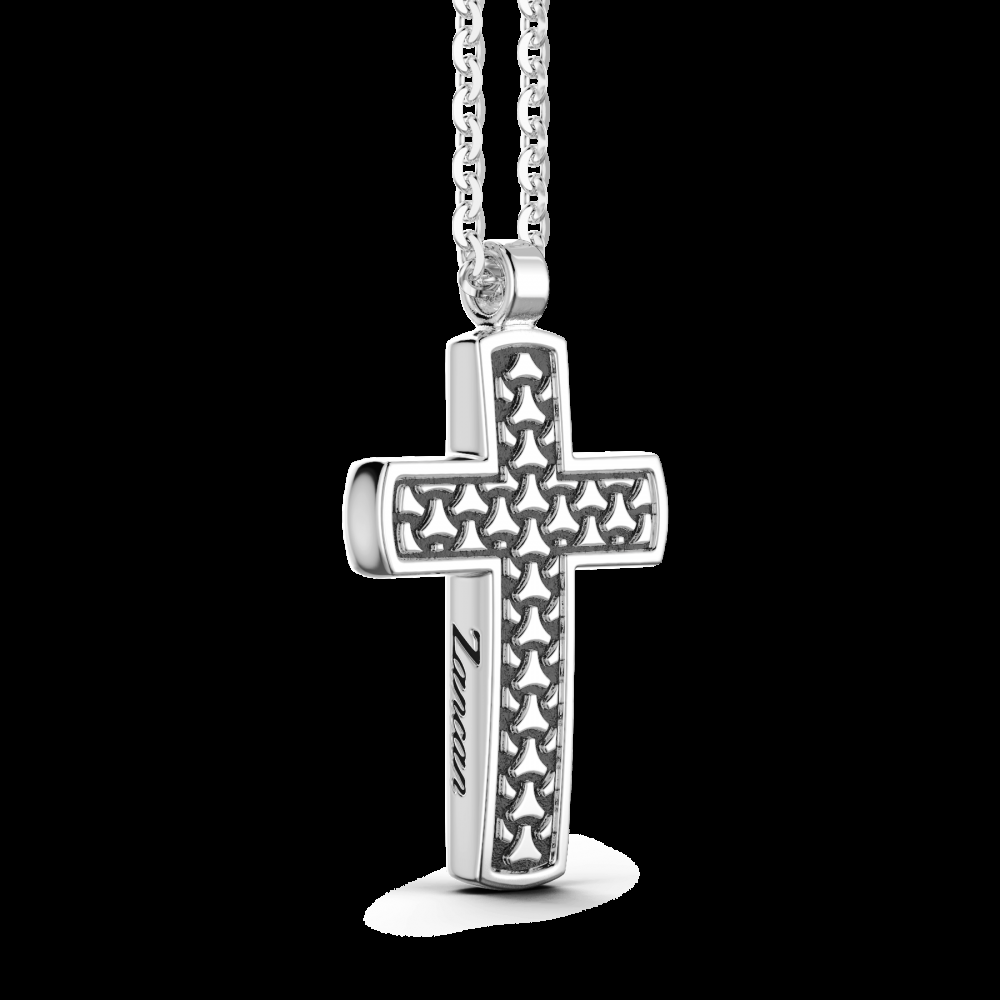 Zancan Collana Zancan in argento con pendente a croce In Saldo