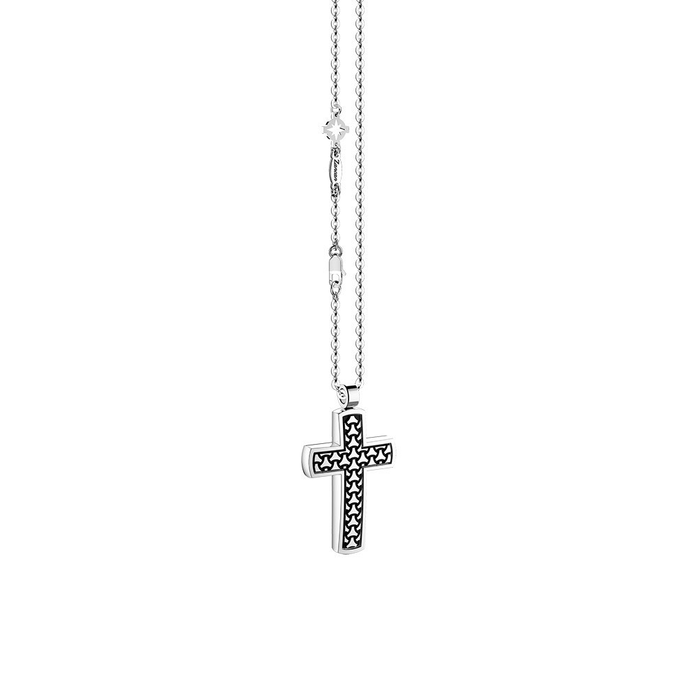 Zancan Collana Zancan in argento con pendente a croce In Saldo