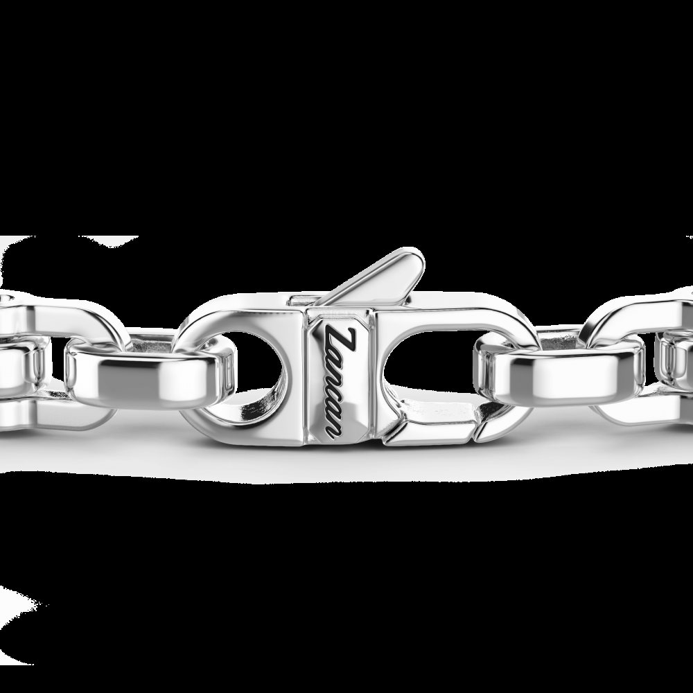 Zancan Bracciale solo maglia Zancan in argento con pietre nere Grande vendita