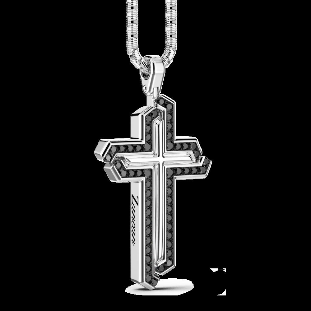 Zancan Collana Zancan in argento con pendente a croce e pietre Offerta migliore