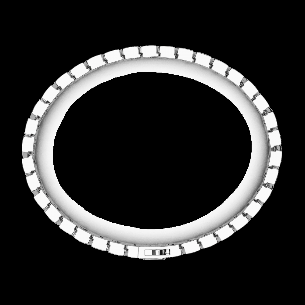 Zancan Bracciale Zancan solo maglia in argento con pietre Latest fashion