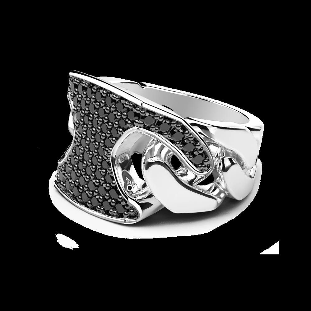 Zancan Anello chevalier Zancan in argento con pietre Comprane uno, ottenene uno gratis