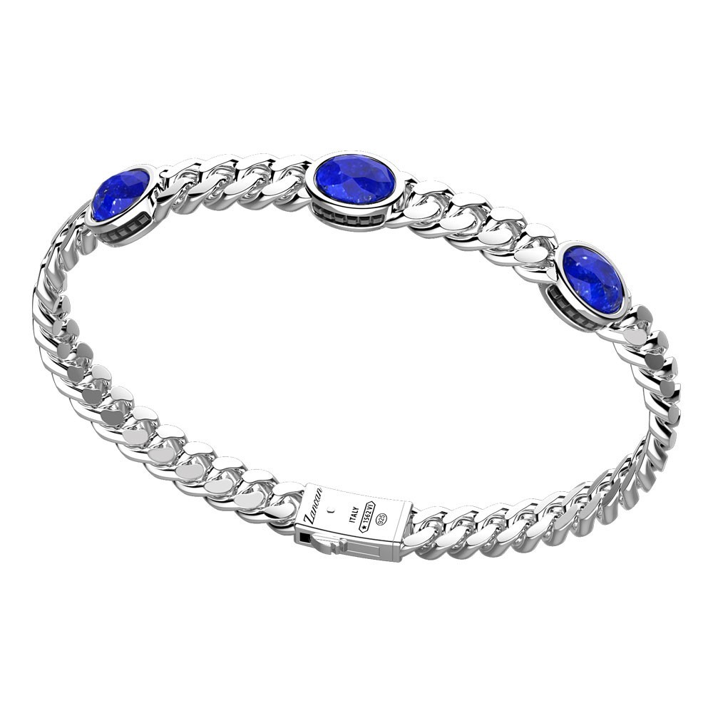Zancan Bracciale a grumette Zancan in argento con pietre lapis Sconti VIP