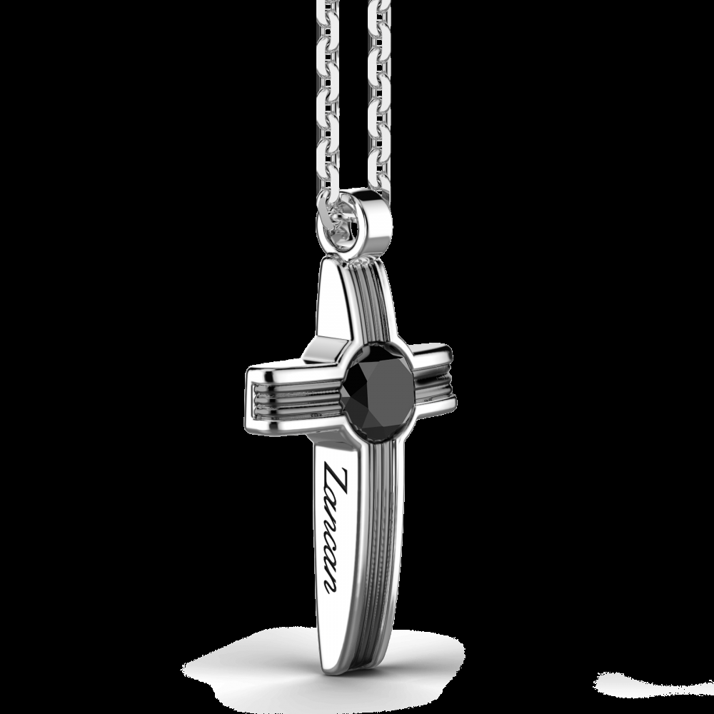 Zancan Collana Zancan in argento con pendente a croce e pietra onice ACQUISTA ORA