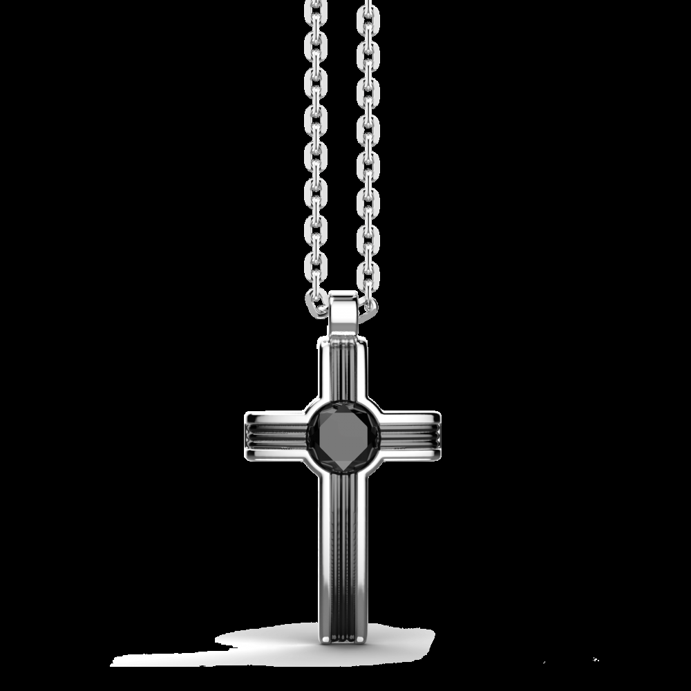 Zancan Collana Zancan in argento con pendente a croce e pietra onice ACQUISTA ORA