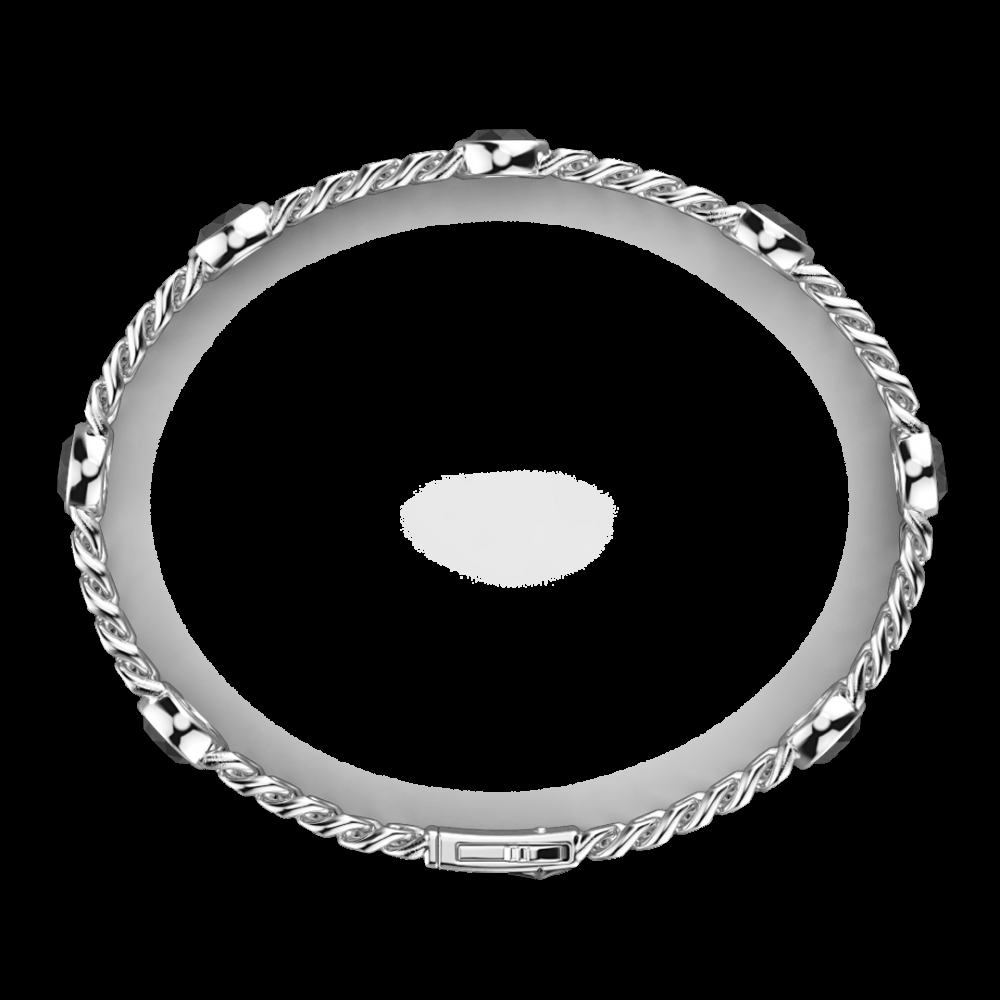 Zancan Bracciale a grumetta Zancan in argento con pietre nere Fino al 55% di sconto